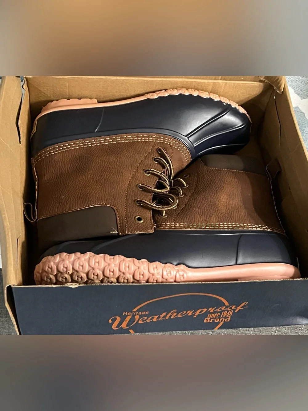 Weatherproof Tan and Navy Adam II Boot
